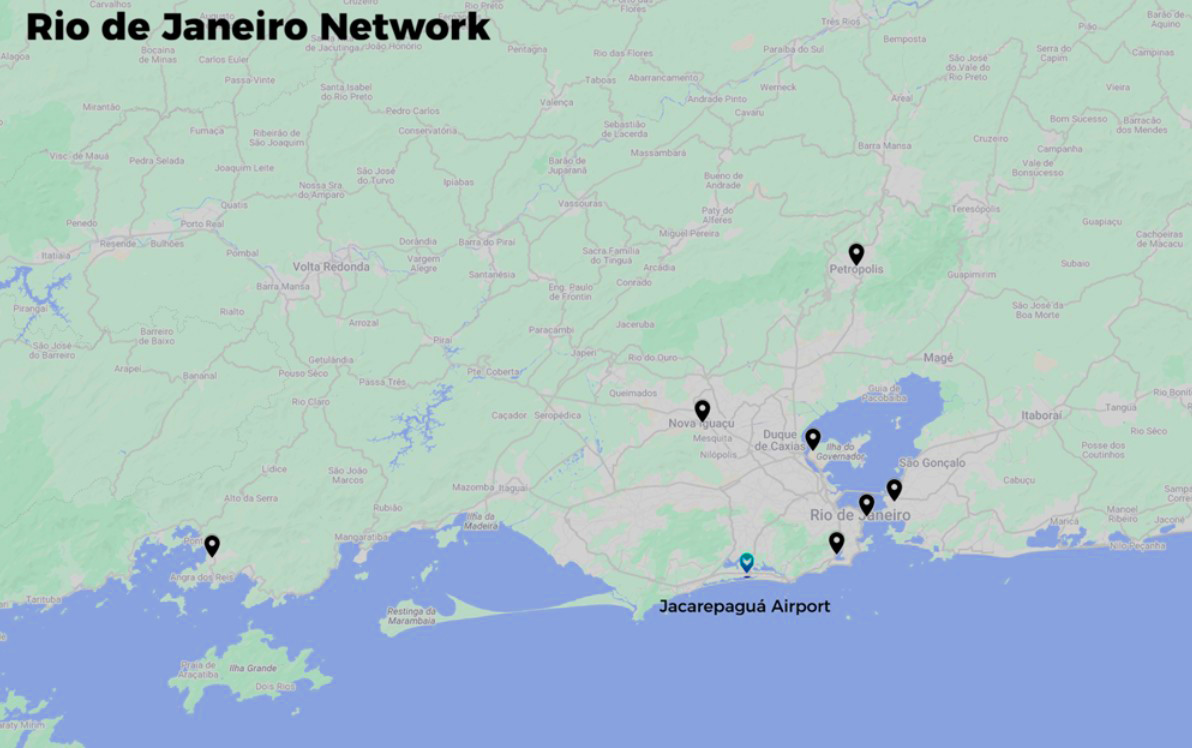 UrbanV and Pax. Rio map